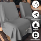 Malo’o SeatGuard Car Seat Cover Towel, Universal Seat Protector Towel for Trucks and Cars, Heavy Duty Seat Cover for Sports Gear, Dogs and Wet Clothing, Grey