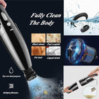 LIANXIN Car Cleaning Kit Car Wash Kit with High Power Handheld Vacuum Automobile Detailing Brush Kits Microfiber Towels Tire Brush Washing Mitt Sponge Safety Hammer Cleaning Wash Kits