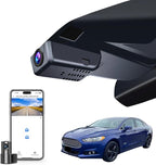 Mangoal Front 4K & Rear 1080p Dash Cam fit for Ford Fusion 2013-2020 Gen2, S SE SEL Titanium Accessories, UHD 2160P Video, WiFi & App, G-Sensor, Loop Recording, Easy to Install, 128GB Card
