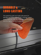 SPTA Microfiber Applicator Pads, 9Pcs 5 inch Car Wax Applicator Hand Polishing Microfiber Foam Pads Set with Grip of Elastic Band, Microfiber Buffing Cleaning Pads for Car Polish Applying Wax