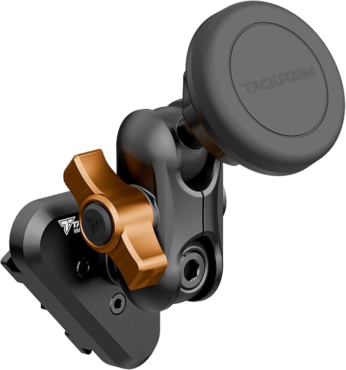 Tackform LINK Vent Phone Mount Compatible with 2015-2020 Ford F-150, 2017-2021 Super Duty, 2018-2021 Expedition | Aluminum | Universal Magnetic Holder | 2" Arm | Orange Knob | (NOT MAGSAFE Compatible)