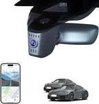 4K Dash Cam for 2025 Porsche 911 Carrera GTS 4 GTS T S GT3 Touring RS Turbo S (992.5),OEM-Look, UHD 2160P Video,WiFi & APP,Loop Recording,G-Sensor, Easy Install,64GB Card