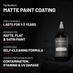 Dr. Beasley's Matte Paint Coating - Ceramic Protects Matte & Satin from Staines, Dirt, Contaminants, UV Year Round. Repels Water to Self Clean. Gives No Gloss Factory New Look, 12 oz