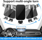 Car Phone Holder for Mitsubishi Outlander 2022 2023 2024 and Outlander PHEV 2023 2024 Auto Interior Accessories Best Cell Phones Mount Cellphone Mobile Cradle Charging Navigation Screen Bracket