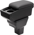 YJYWZH Car Armrest Box for Nissan Kicks Accessories 2016-2021 Center Console Storage Organizer Double Layer Space with Cup Holder Mobile Phone Holder (Black Thread)