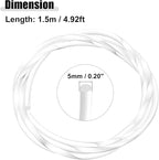ACROPIX 1.5m 4.92ft 5mm 0.20" Transparent Universal PMMA Optic Fiber Side Glow Cable Fiber Optic Cable for Car - Pack of 1