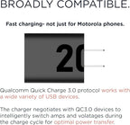 Motorola (2-Pack) TurboPower 20 QC3.0 Charger with 6.6ft USB-A to USB-C Cable for Moto G Play (2023/2024/2026), G Power (2022/2023), G 5G 2022/2023/2024, G Stylus. G Pure, Moto Pad 2026