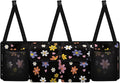 Floral Flowers Backseat Trunk Organizer for Car Heart Back Seat Car Organizer with Extra Storage Space for SUVs,Trucks,Vans Hanging Trunk Storage Bag