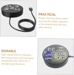 USB Hub Ports Expander High-Speed USB Data Dock Station Efficient Multi-Port for Laptops and Desktops
