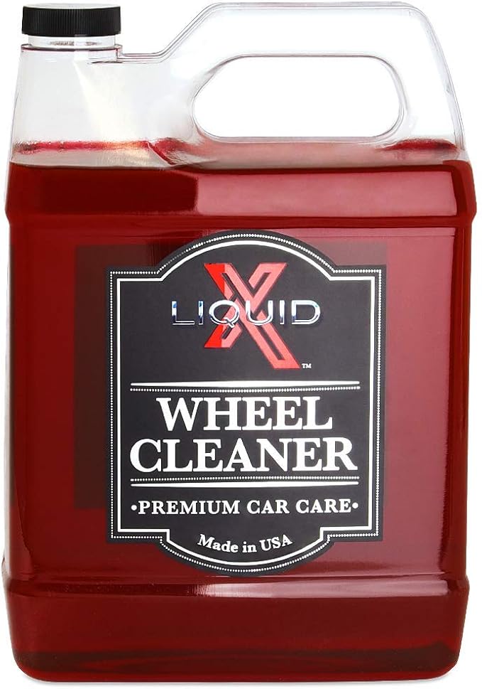 Liquid X Wheel Cleaner - Easily Removes Stubborn Brake Dust, Non-Acidic Formula - Non-Corrosive Removes Grease & Grime (1 Gallon)