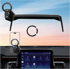 Car Phone Holder for Chevrolet Suburban/Tahoe & GMC Yukon/Yukon XL 2021-2024 (Only for 10.2-Inch Screen) 360° Rotation Magnetic Cell Phone Mount, Compatible with Magsafe