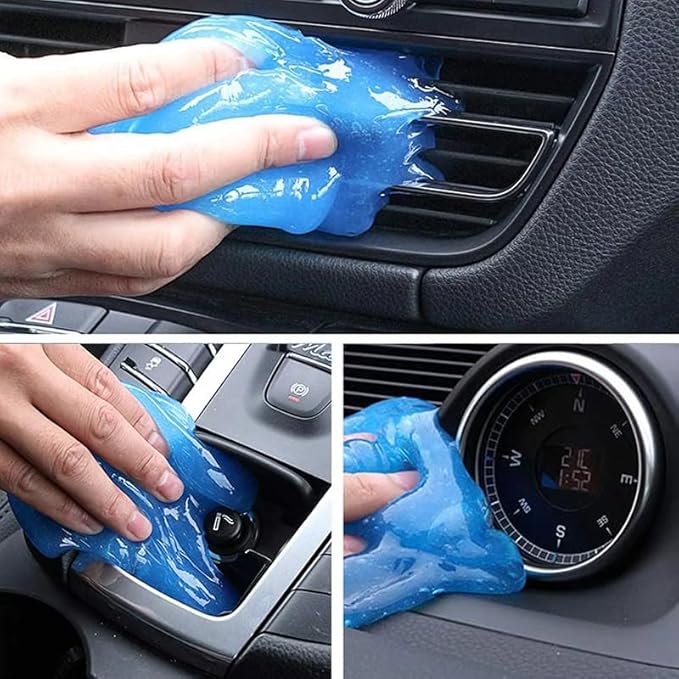 Car Cleaning Gel Compatible with Hyundai ioniq, 200g Detailing Putty for Auto Vents, Dashboard, Cup Holders - Reusable Multifunctional Dust Remover,200g*2