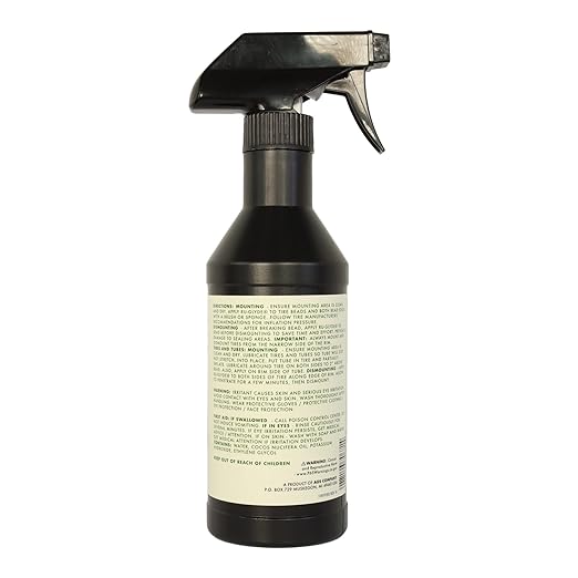 12 oz Bottle: Superior Rubber Lubricant for Smooth Tire Mounting & Enhanced Bead Protection on Cars, Trucks, and Motorcycles, Ready to Use Spray
