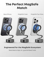 Phone Holder for Your Car for Magsafe, [Extra-Long 4" Arm] Extendable Car Mount for Dashboard Windshield, Cell Phone Automobile Cradles Compatible with iPhone 17 16 15 14 13 12 Pro Max Plus
