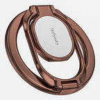 Doflyesky Magnetic Phone Ring Holder for Magsafe Phone Grip, Double-Sided Magnetics Adjustable Gym Finger Ring Grip Kickstand, Removable Phone Grip, for iPhone, iPad and Smartphones(Brown)