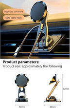 Car Phone Holde, Magnetic Phone Mount for Car, 360 ° Dashboard Car Phone Mount Compatible with Smartphones Such as iPhone