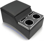 Center Console, Universal Front Bench Seat Consoles,Truck Seat Organizer and Storage,Center Console for Truck & Minivan & Car& SUV Cab Front Seat Bench Seat Storage Box (Regular)