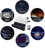 AKEPO Mini 6W Car Home APP Control Fiber Optic Lights, Meteor Effect+Mixed Fiber Cable 430pcs(0.75+1+1.5mm) 9.8ft/3m + Music Sync + 28key Remote Shooting Star Starlight Headliner Light Kit