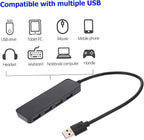 Gadpiparty USB Hub Port Data Splitter Ultra-Slim Expansion Adapter for Laptop and Computer High-Speed Transfer USB Expander for Easy Device Connectivity
