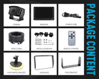 Fookoo Ⅱ HD Backup Camera System Kit, 9" 1080P Reversing Monitor+IP69 Waterproof Rear View Camera, Sharp CCD Chip, 100% Not Wash Up, Truck/Semi Trailer/Box Truck/RV (DY901-Wired)