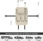 GMQ Backseat Car Organizer 1 Pack, Car Back Seat Organizers with Tray,Multifunctional Car Seat Back Organizer with Foldable Tablet Holder (Beige, 1 PC)