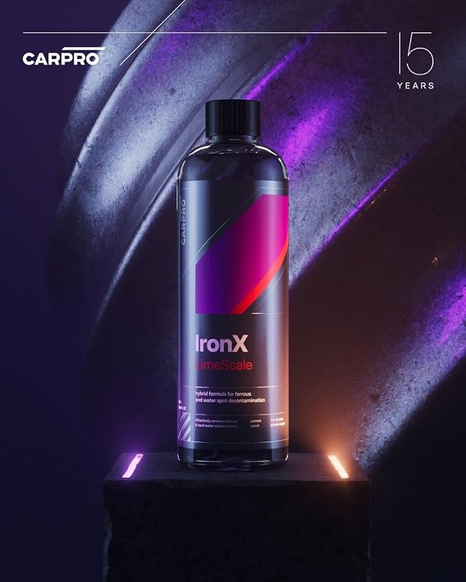 CARPRO IronX LimeScale - Iron & Mineral Spot Remover - Dissolve Grime on Paint, Glass & Wheels: Save Time, Ready to Polish or Sealant - Liter (34oz)