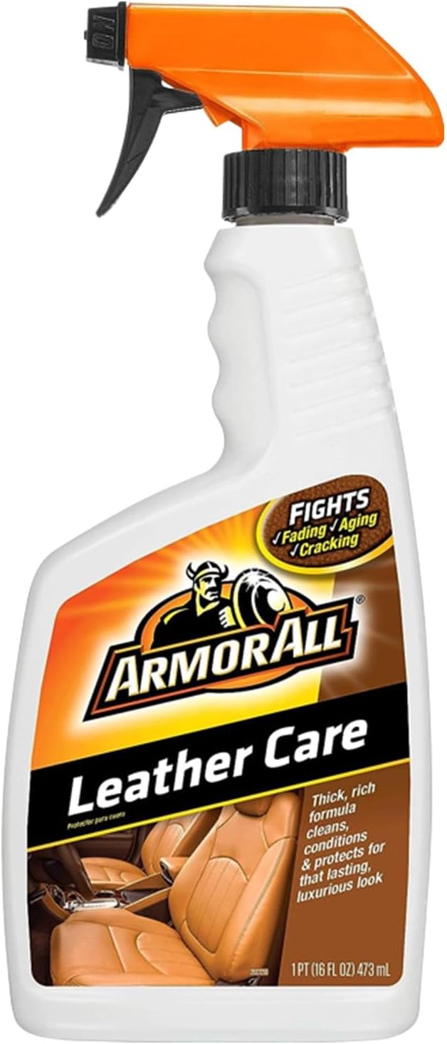 Armor All Car Leather Care Spray, Leather Cleaner and Protectant for Cars, Trucks and Motorcycles, 16 Fl Oz