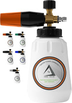 DBR Tech® Foam Cannon for Pressure Washer | Pro-Grade, 1.1mm Orifice, 1000-4000 PSI, Orange