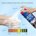 Glodway Leather Cleaner,Odor Eliminator With Brush,Foam Spray,Great For Car Interior,Seats,Leather,Fabric,Upholstery,Plastic,Dashboard More,Peach Scent,21.98 OZ (2 Pack)