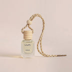 Llum Aqua Hanging Car Air Freshener – Luxury Automotive Perfume Diffuser 10ml (0.34 fl oz), Long-Lasting Fragrance, Alcohol-Free Non-Toxic Car Scent, Glass Bottle With Wood Cap