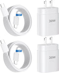 Phone 17 16 15 Charger Fast Charging,30W USB C Phone 17 16 15 Pro Max Charger Block & 12FT Long Type C Cable Cord for i.Phone 17/17 Air/17Pro/17Pro Max/16/16Pro/16 Pro Max/15/15 Pro Max,White