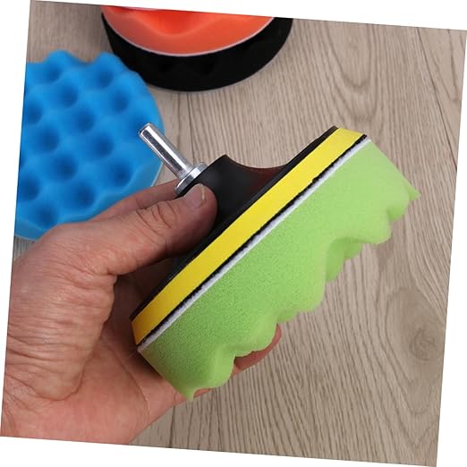 ERINGOGO 7pcs Car Polish Kit Buffing Sponge Pads Disc Set for Car Cleaning Detailing