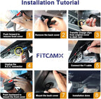 Fitcamx 4K Dash Cam Suitable for Toyota Prius 2018-2022 (Part No#86466-47021) Gen4/XW50, Integrated OEM Look, UHD 2160P Video, Built-in WiFi & APP, Loop Recording, G-Sensor, Plug & Play, 64GB Card