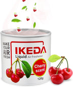 Car Air Freshener: Cherry Scent Liquid Cans | Odor Elimination | Smoke Smell Remover | Strong Long-Lasting Fragrance | For Auto Home | 4.23 oz | 1 pack
