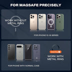 APPS2Car Magnetic Cup Holder Phone Holder -Designed for iPhone MagSafe Case - [Not Charging] (Gray-MagSafe)