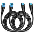 Nilight 2 Pack 5FT 4 Pin Extension Cable Cord for 4PCS Car Underglow Neon Accent Strip Lights 252 LEDs RGB 8 Color Wire Harness 5 Feet Underglow Light Extension Wire Plug and Play