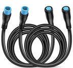 Nilight 2 Pack 5FT 4 Pin Extension Cable Cord for 4PCS Car Underglow Neon Accent Strip Lights 252 LEDs RGB 8 Color Wire Harness 5 Feet Underglow Light Extension Wire Plug and Play