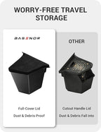 BASENOR 2025 2026 Tesla Model Y Trunk Storage Bins, (Proprietary Design) Trunk Organizer with Carpeted Lid, Rear Trunk Side Storage Box for 5-Seats Model Y Juniper Interior Accessories