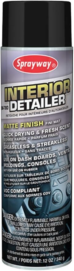 Sprayway SW780-12PK Interior Detailer, 12 oz, Pack of 12