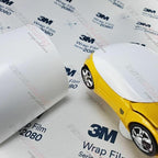 3M Car Wrap Roll 2080 Satin White | S10 | (5ft x 5ft (25 Sq/ft)) | Automotive Vinyl Wrap for Cars - Car Interior Wrap & Exterior | w/Free Instawraps Pro Glove