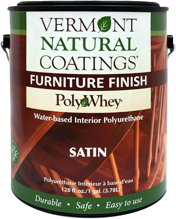 Vermont Natural Coatings PolyWhey Furniture Finish - Satin - Gallon