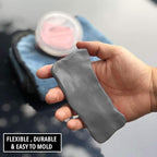 HI-TECH Magna Shine 100g Clay Bar, Dark Gray Medium Duty Material, Cleans Paint with Ease