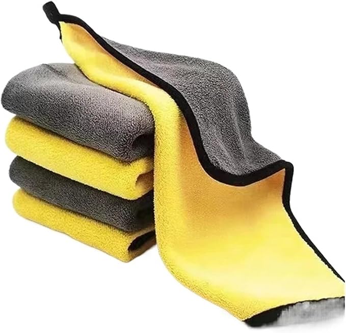 10Pcs Extra Soft Microfiber Car Wash Towels - 30x30cm Drying Cloth for Car Care & Detailing