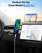 CloudValley Magnetic Phone Laptop Holder Mount, Foldable Hidden Portable Stand for iPhone 17/16/15/14/13 & All Phone, Clamp for Monitor Side, Compatible with Laptop, Desktop, Tesla Model 3/ Y, Gray