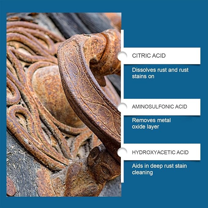 Heavy-duty Metal Rust Remover, Highly Concentrated Steel Rust Remover, Anti-Rust Converter Spray, Effective Anti-Rust Converter Spray, Powerful Removal Sprays For Car