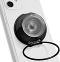 On The Grip Compatible with Magsafe Ultra-Thin Collapsible Phone Grip – Sleek Magnetic Phone Holder for iPhone & Android, 360 Rotation, Wireless Charger Compatible, Durable & Portable (Black)
