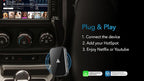 AUTOSKY LITE Box S 2026 – Wireless Adapter for CarPlay & Android Auto – Powerful New Processor – Netflix & YouTube via Phone Hotspot – Stable, Easy Plug & Play