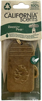 California Scents Hanging 3D Paper: Natural, Environmentally Friendly Car Freshener with Recycled Materials and Strong Odor Eliminator for Automotive Air Freshening (Breezy Pine, 1 Pack)