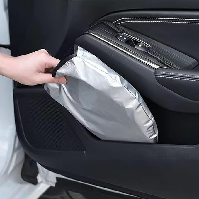 Graphene Car Sun Shade for Morgan Roadster 2004–2019, Blocks UV Rays, Actively Dissipates Heat, Odorless and Easy to Fold Grey_XL