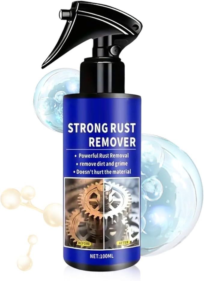 Rust Remover Spray for Metal - Vehicle Rust Dissolver | Iron Remover Spray, 100ml Heavy Duty Derusting Agent for Sedans SUVs RVs Trucks Pickups Motorcycles, Exhaust Pipe Wheel Hub